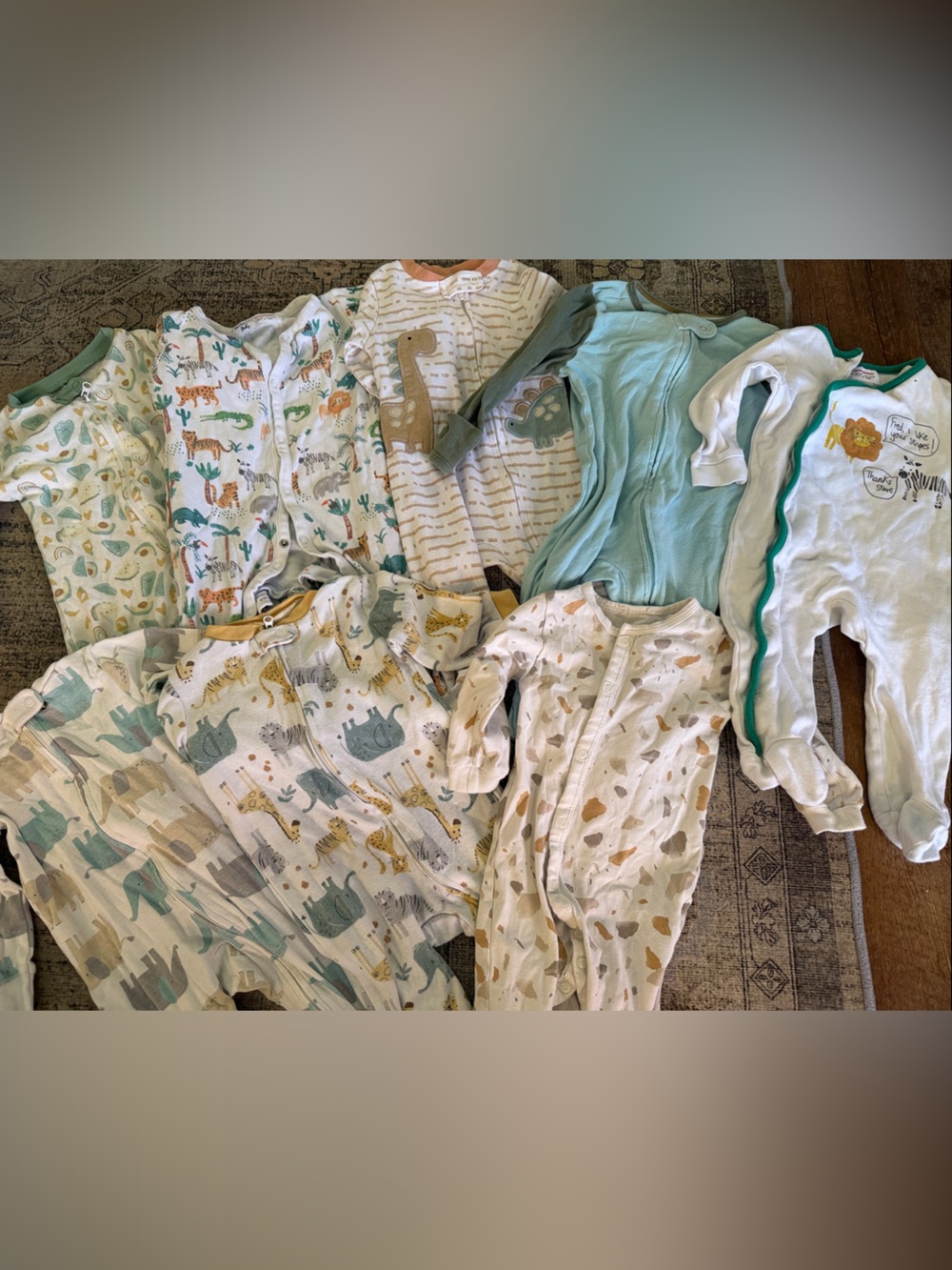 Bundle of 8 Sleepers - Footed Pajamas